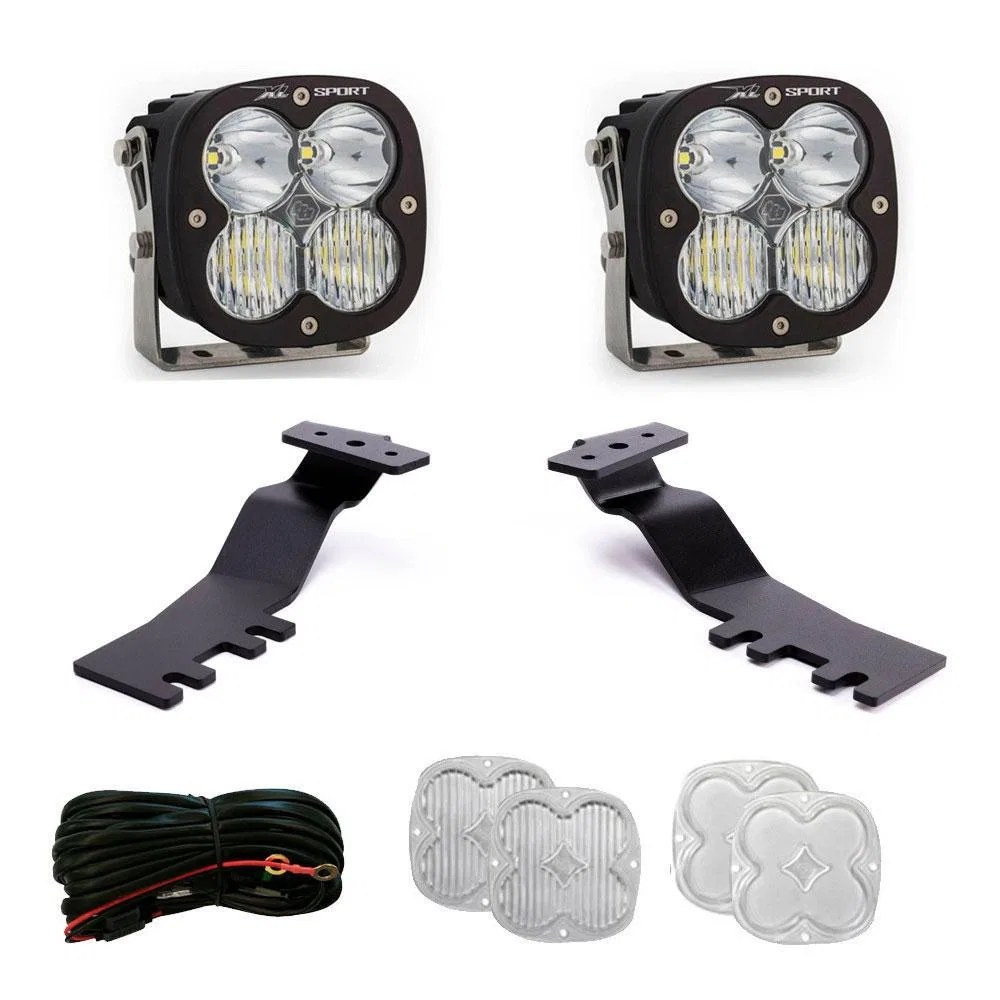 44-8266 – BAJA DESIGN Driving/ Fog Light, LED Bulb 4 LED Bulbs 4.43 Inch Square 30 Watt Bulbs Amp Draw 2.2 AMP Drivin...